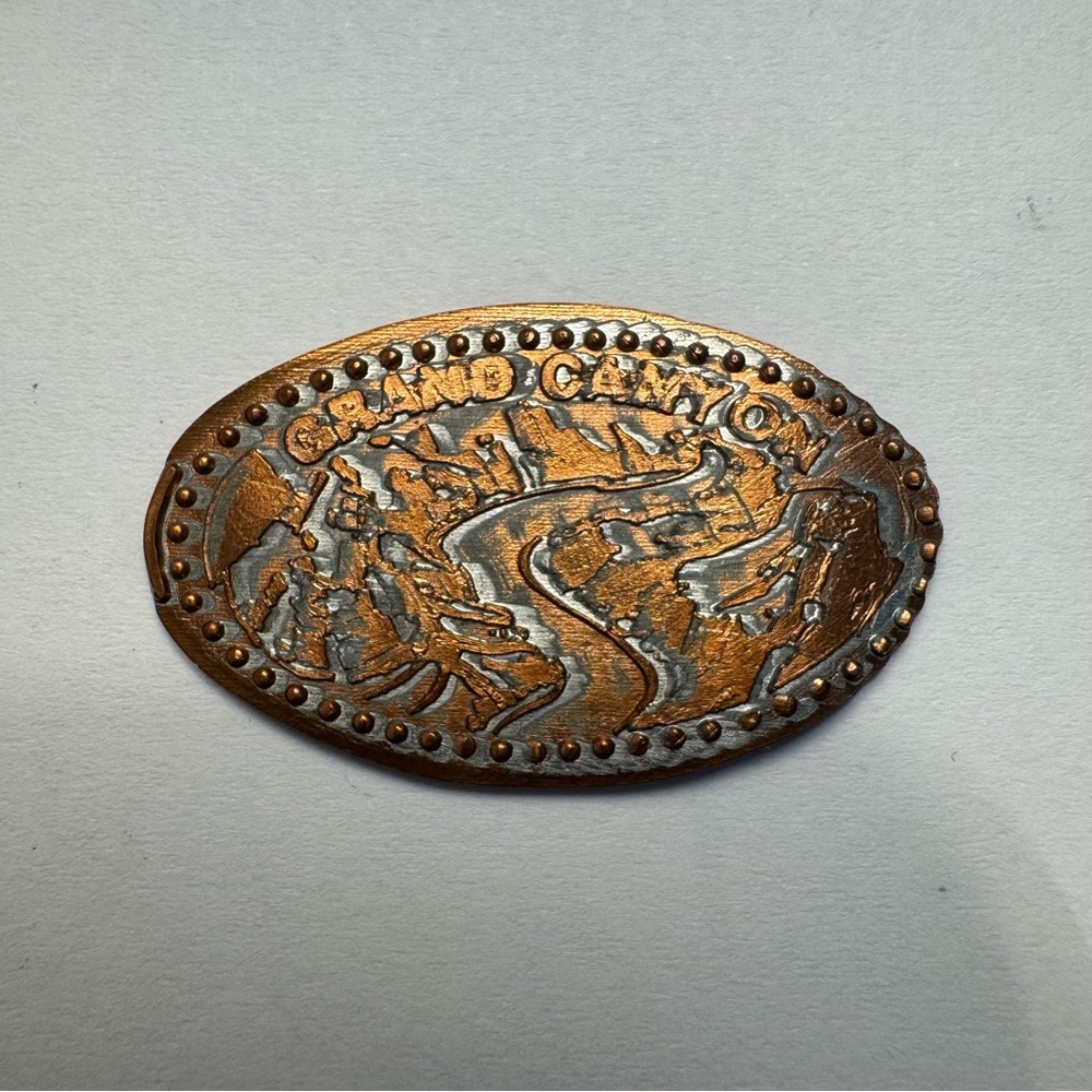 Grand Canyon Pressed Souvenir Penny – Arizona Statehood 1912